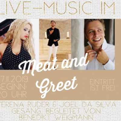 Flyer für Live-Music Veranstaltung am 27.11. ab 20 Uhr im Meat&Greet
